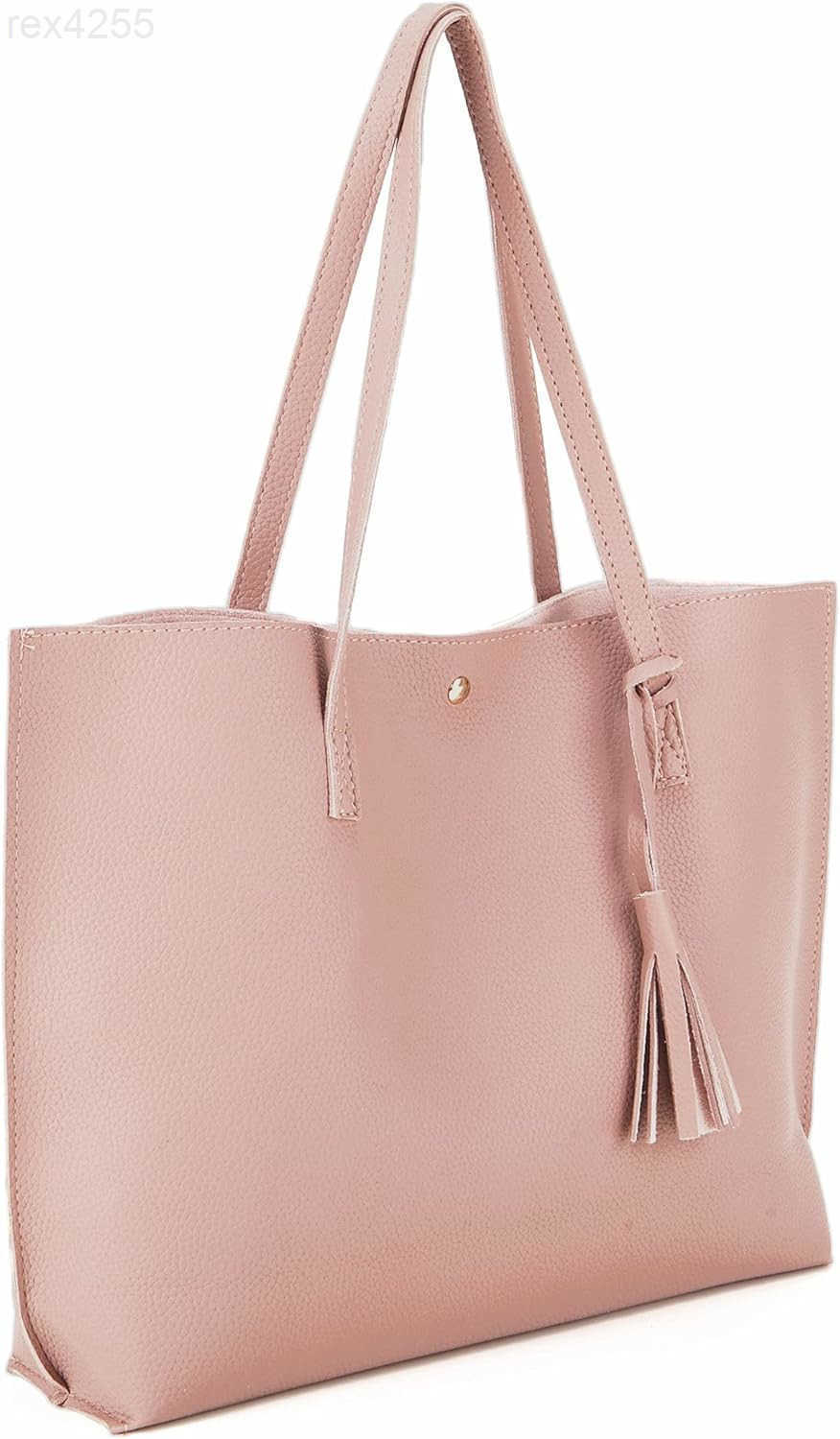 Women Tote Bags Top Handle Satchel Handbags PU Faux Leather Tote Bag with Tassel Shoulder PurseW250903