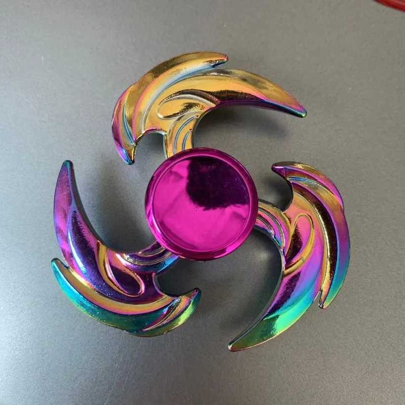 New 28 Style Colorful Metal Fidget Spinner Decompression Alloy Rainbow Hand Spinner EDC Adult Finger Stress Relief Toy Wholesale W250903