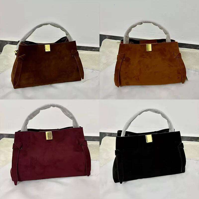 2025 Fashion New Suede Design Shoulder Strap Designer High-End Commuter Women's Off-Road Tote Wallet Brand Bag Card Holde