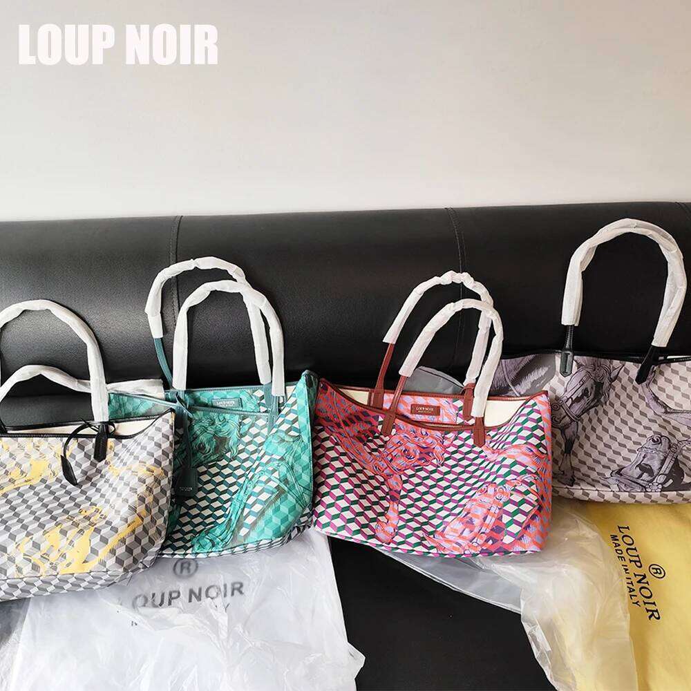 LOUP NOIR New Tote For Famous Brands Bag Casual Totes Large Capacity Noir Bag Shoulder Women Bags High Quality