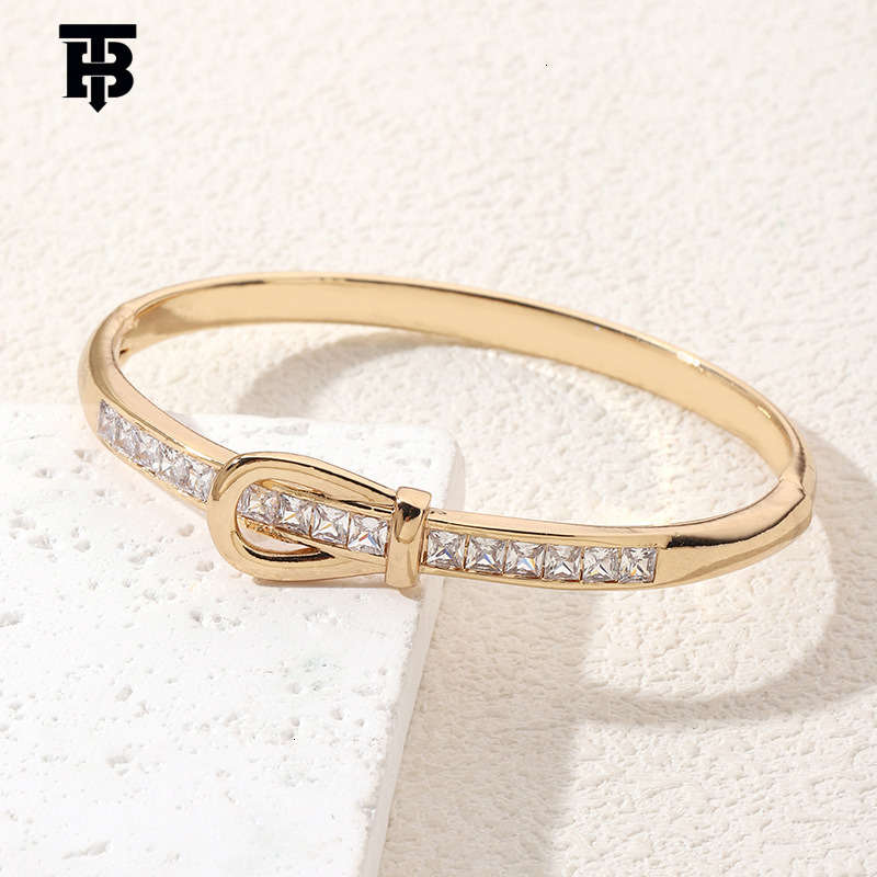 TB BHULAMTE Designer Lady Korean Diamond-encrusted Bracelet Red High-end Elegant Bracelet Multi-style Belt Buckle Bracelet New Diamond-encrusted Brace