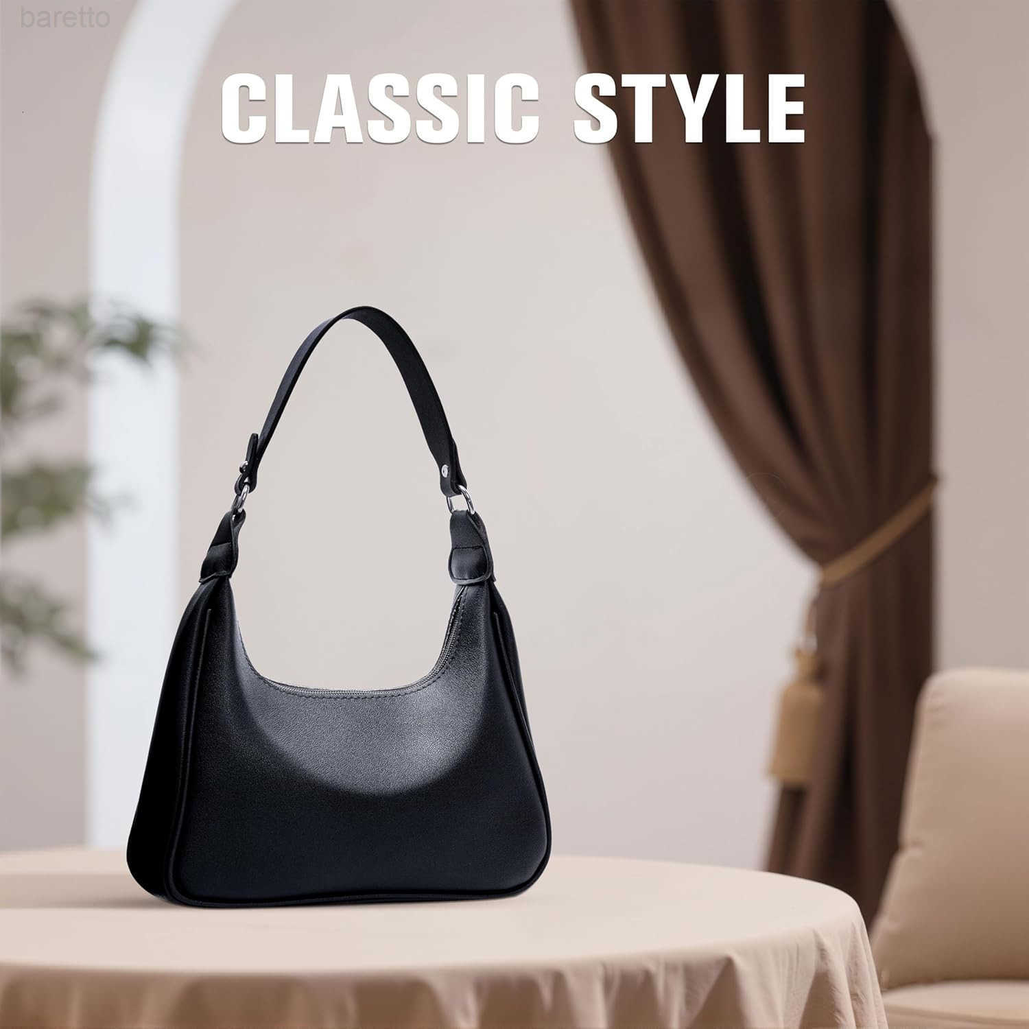 Womens Hobo Shoulder Bag Trendy Leather Purses Y2K Ladies Crescent Handbags for Everyday Going Out Wedding Work M250903