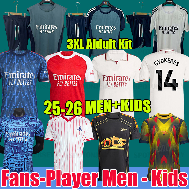 arsenallfootball 25 26 kits RICE GYOKERES soccer jerseys SALIBA Gunners MARTINELLI G. JESUS ARSen MAHARISHI jersey SAKA football shirt ODEGAARD No More Red kit