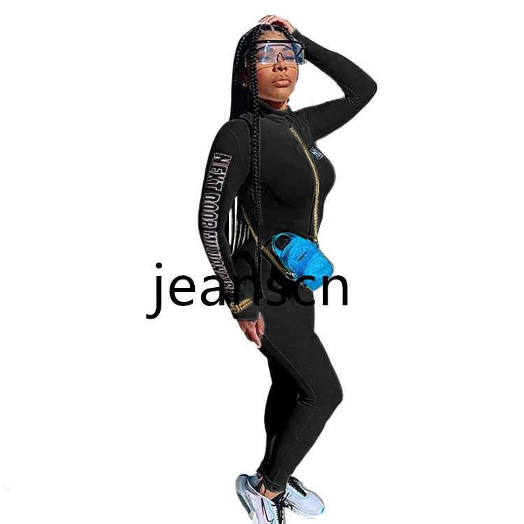 Fall Winter Clothes Women Tracksuits Plus size 2XL Outfits Long Sleeve Jacket and Pants Casual Print Sportswear Outwork Sweatsuits Outdoor Jogger Suit