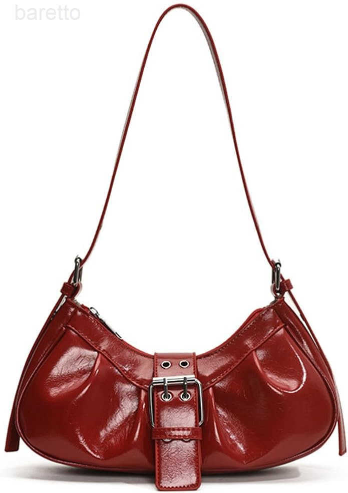 Y2K Shoulder Bag PU Leather Hobo Bag for Women Small Cute Clutch Purses Going Out Top Handle Purse M250903