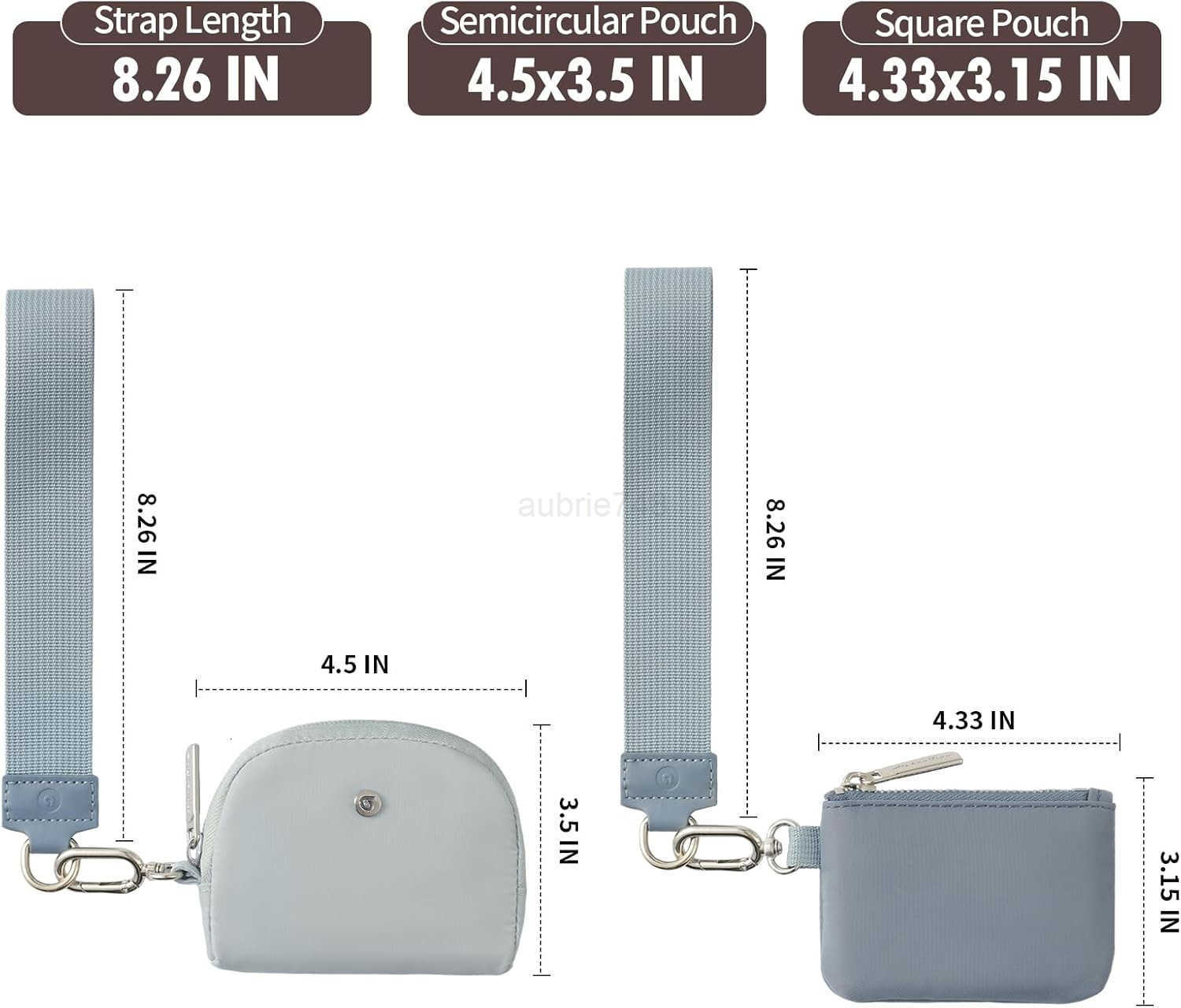 Pouch Wristlet Keychain Wallet RFID Blocking Mini Zip Around Wristlet Wallets with Detachable Strap Mini Coin Purse For Women With Premium Zippers Met