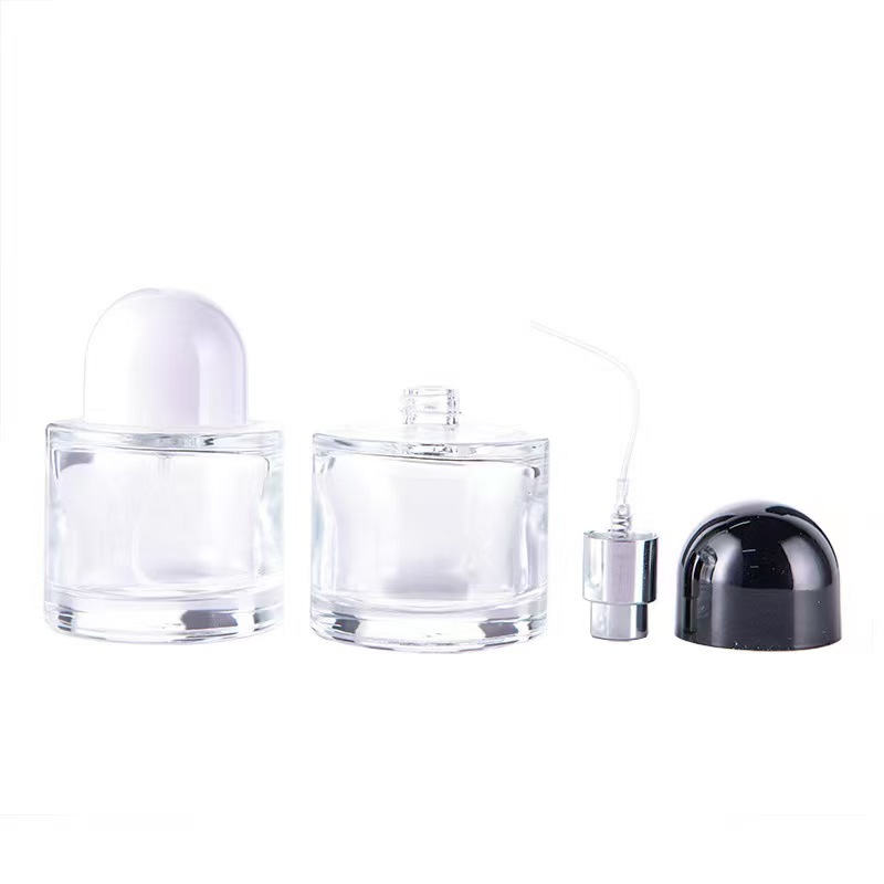 30ml Spray Perfume Bottle Empty Transparent Glass Refillable Perfume Atomizer Subpackage Cosmetic Liquid Containers Press Perfume Dispenser