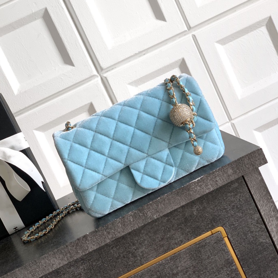 Ladies Fashion Casual Designe Luxury Classic Flap Gold Ball Lambskin Chain Crossbody Shoulder Bag TOTE Handbag Top Mirror Quality Purse Pouch AS1786