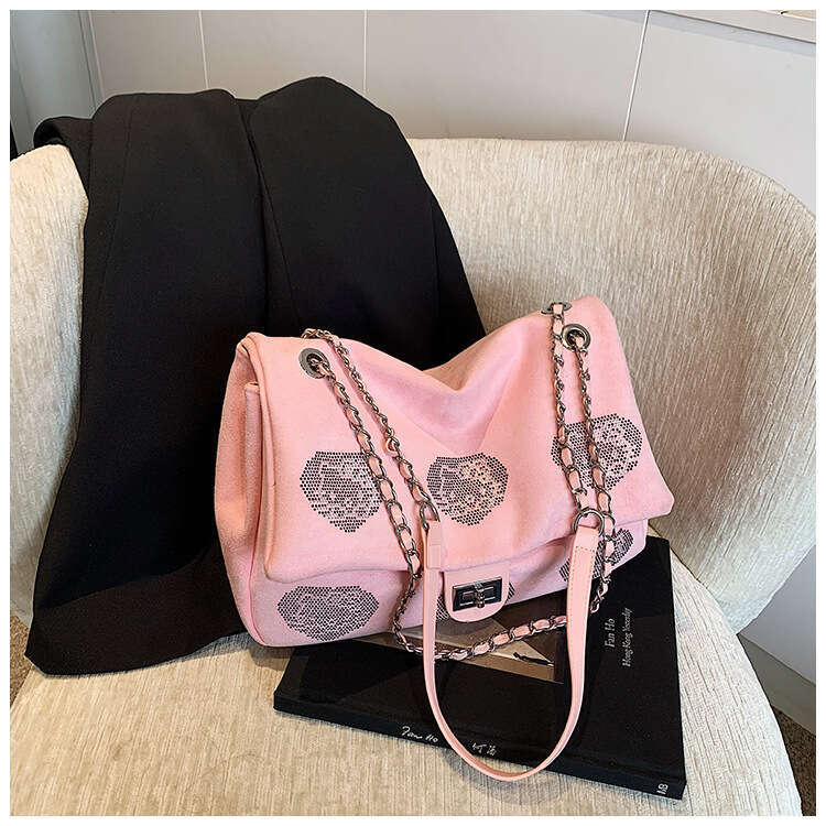 DHpet_wholesale 2025 Women's Matte Messenger Bag - Large Capacity Crossbody Purse with Chain Strap, College Student Commute Bag for Daily Use