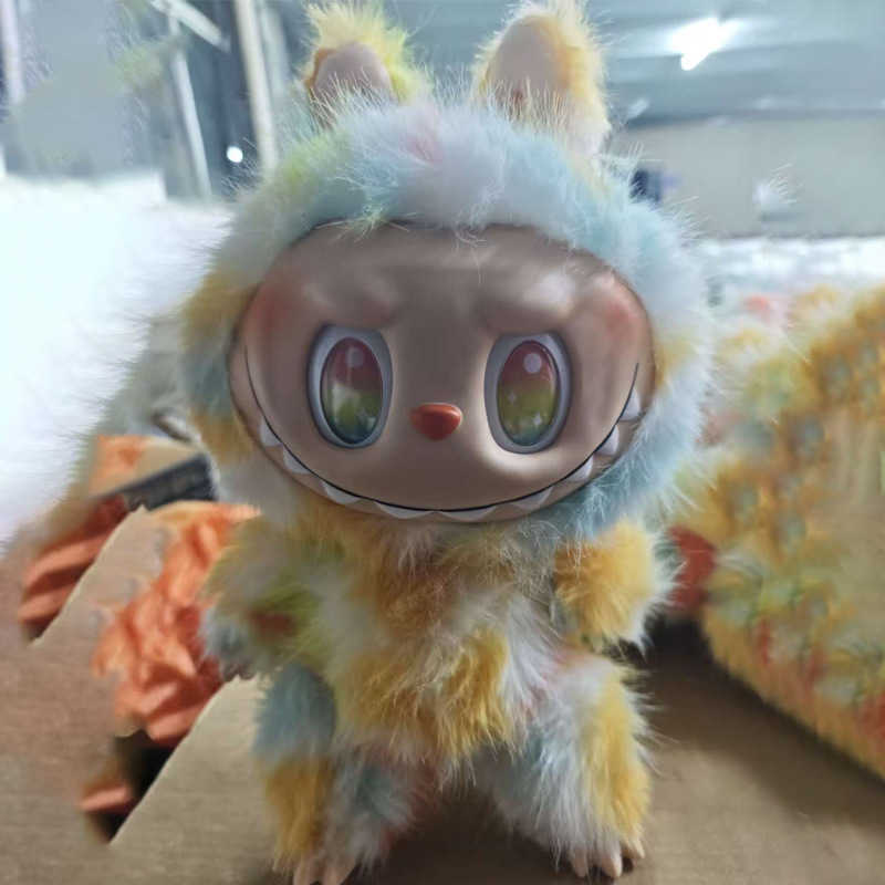 Five generations of cartoon Labubu 38CM high-quality plush doll of the motherland L250903