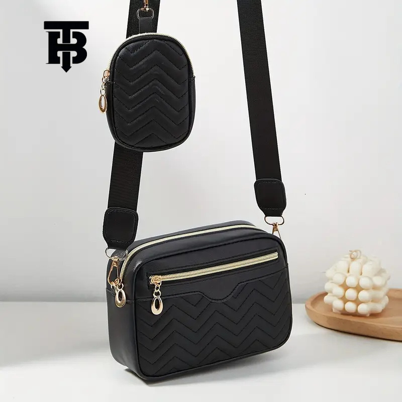 TB BHULAMTE Designer Women's Single-shoulder Bag 2025 New Wave Embroidered Front Zipper Crossbody Bag Camera Bag Casual Mobile Phone Bag Coin Wal