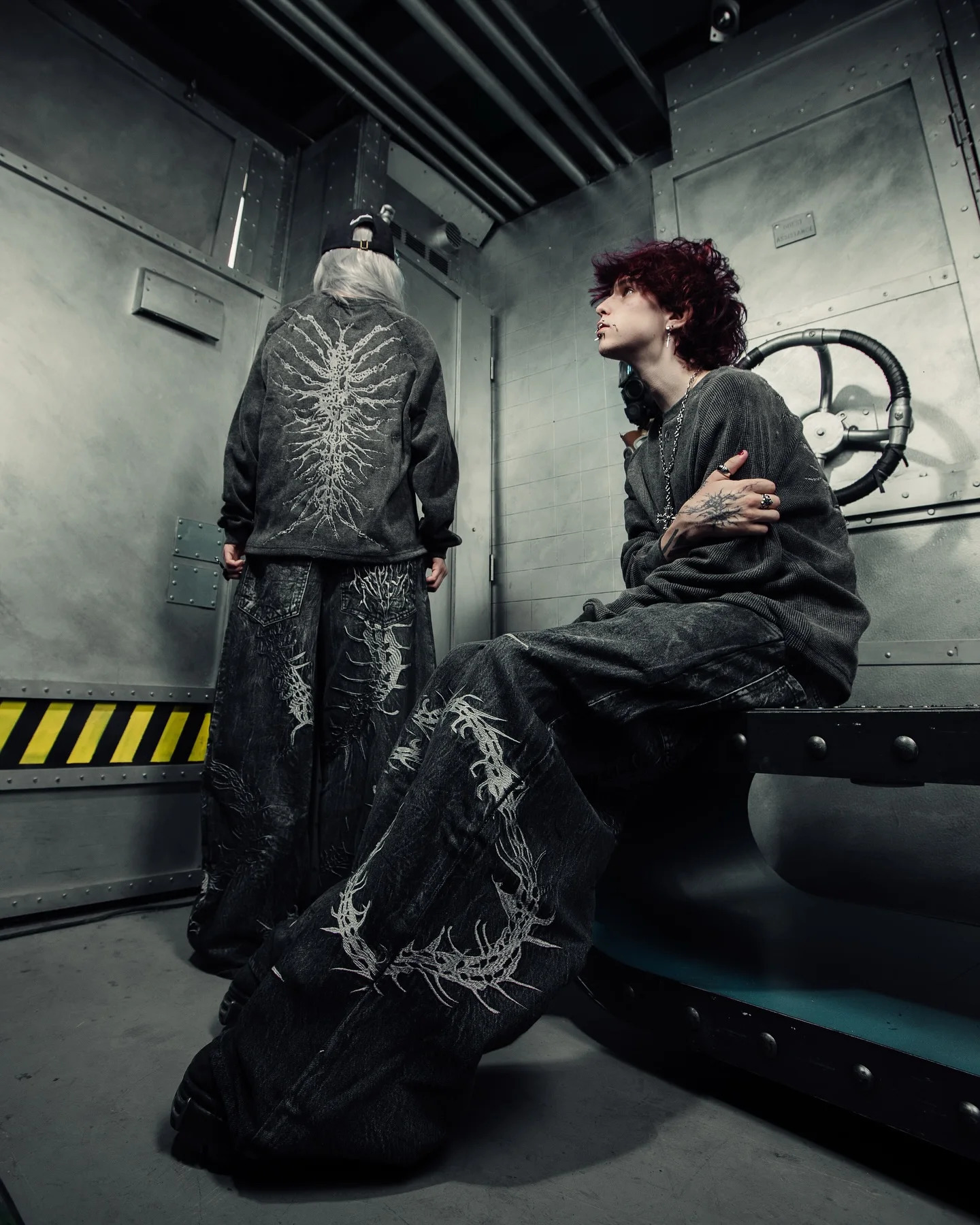 American Y2K 2025 Baggy Wide Leg Black Jeans Overszied Men Street Casual Joker Denim Pants Couple Vintage Streetwear 250823Z