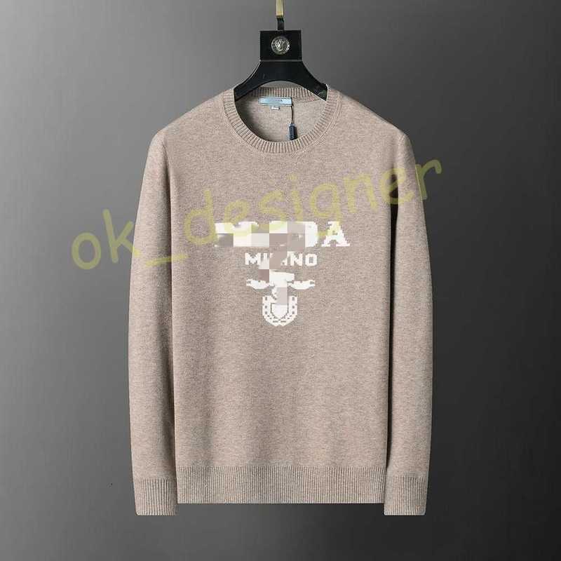 Designer Men's Sweaters Correct Version Autumn Winter Round Neck Knitted Sweater Long Sleeve Jacquard Wool Sweater pullover for men and women