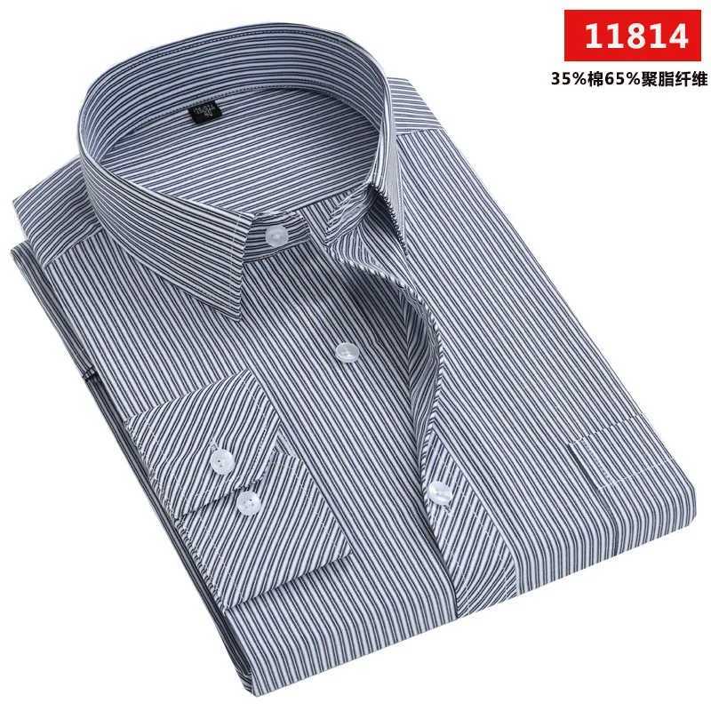 2024 New Mens White Blue Business Shirt Men Long Sleeve Leisure Patchwork Black Social Dress Shirts X250903