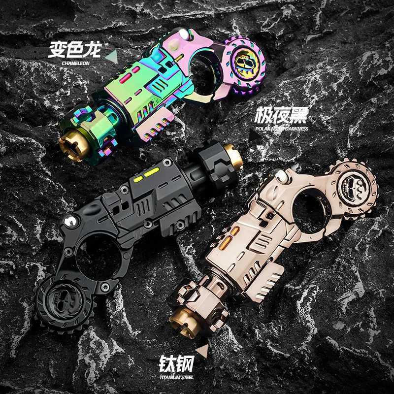 EDC Metal Multi Playability Ratchet Flip Antistress Toy Gun Ejection Shell Stress Relief Fidget Spinner Fidgeting Toys Gifts W250903