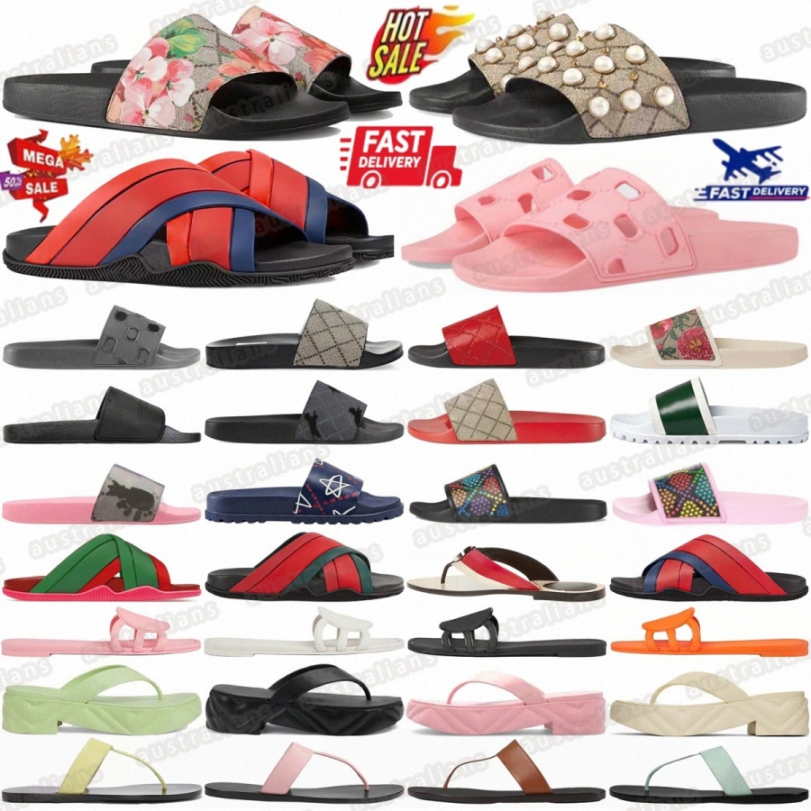 slippers slides Web designer slide original Double Chevrons Thong Platform Sandal sliders stripe animal printed matelasse Rubber Interlocking men womens #8r3t#