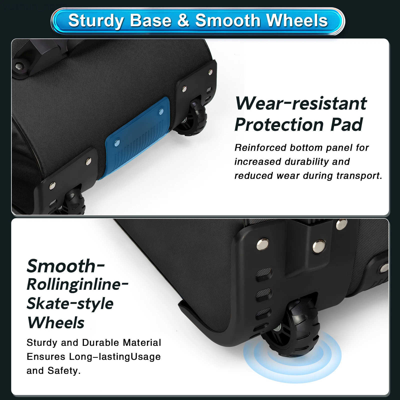 Golf Travel Bag Heavy Duty 900D Polyester Oxford WearResistant Excellent Zipper With Wheel Soft Sided Foldable Golf Travel Case M250903