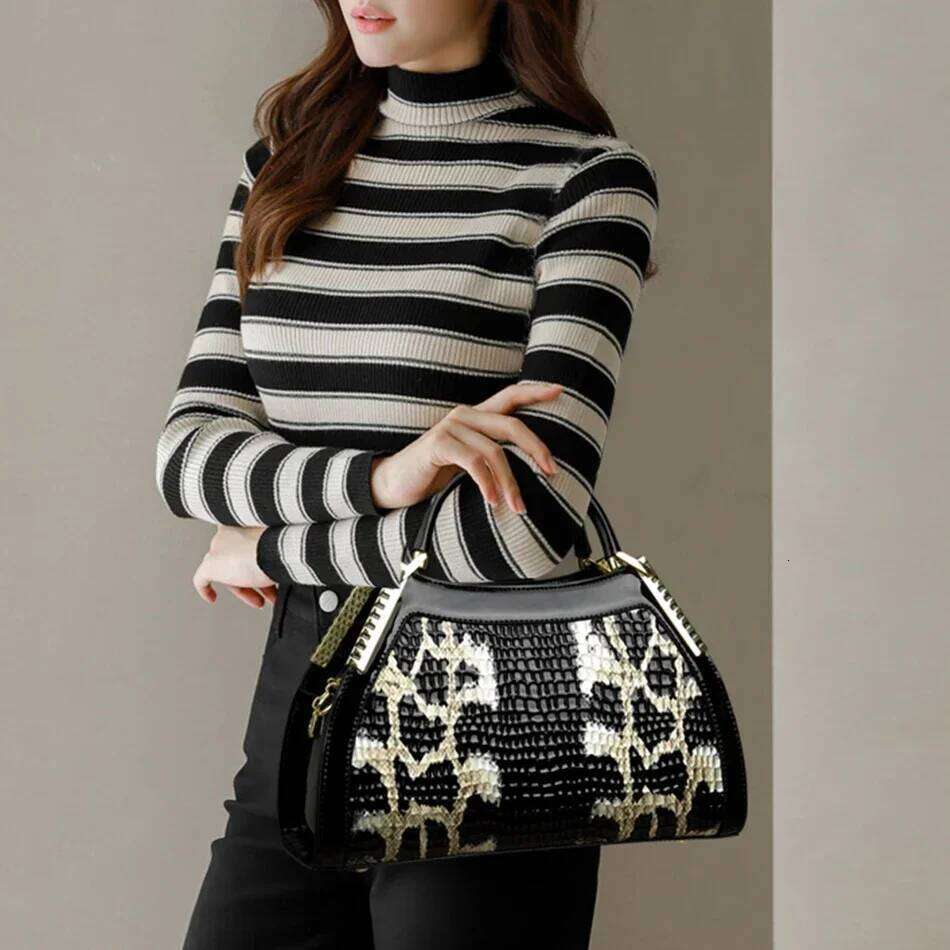 2024 High Quality Brand Designer Leather Crossbody Bags For Women Serpentine Shoulder Tote Bag Ladies Purses And Handbags