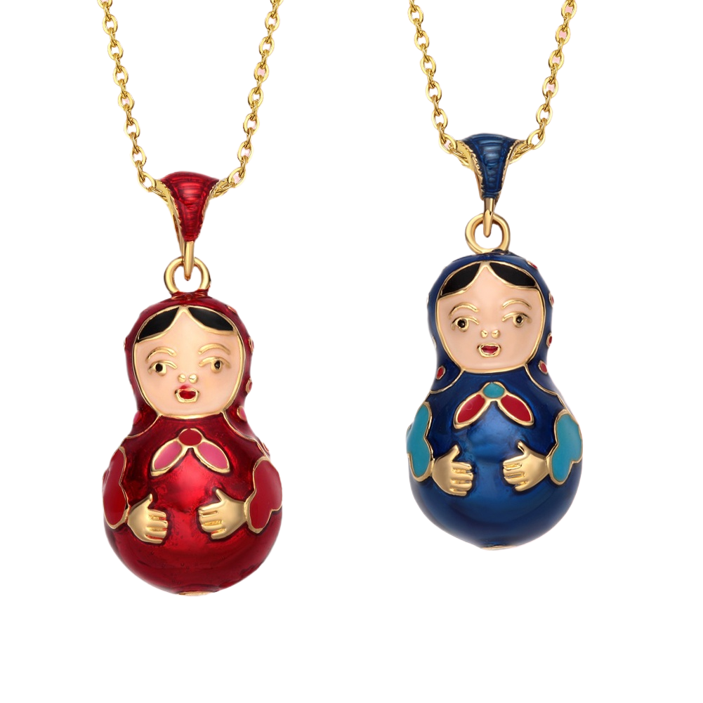 Necklace & pendant Cute doll with Easter elements Christmas adaptation pendant EL22-6