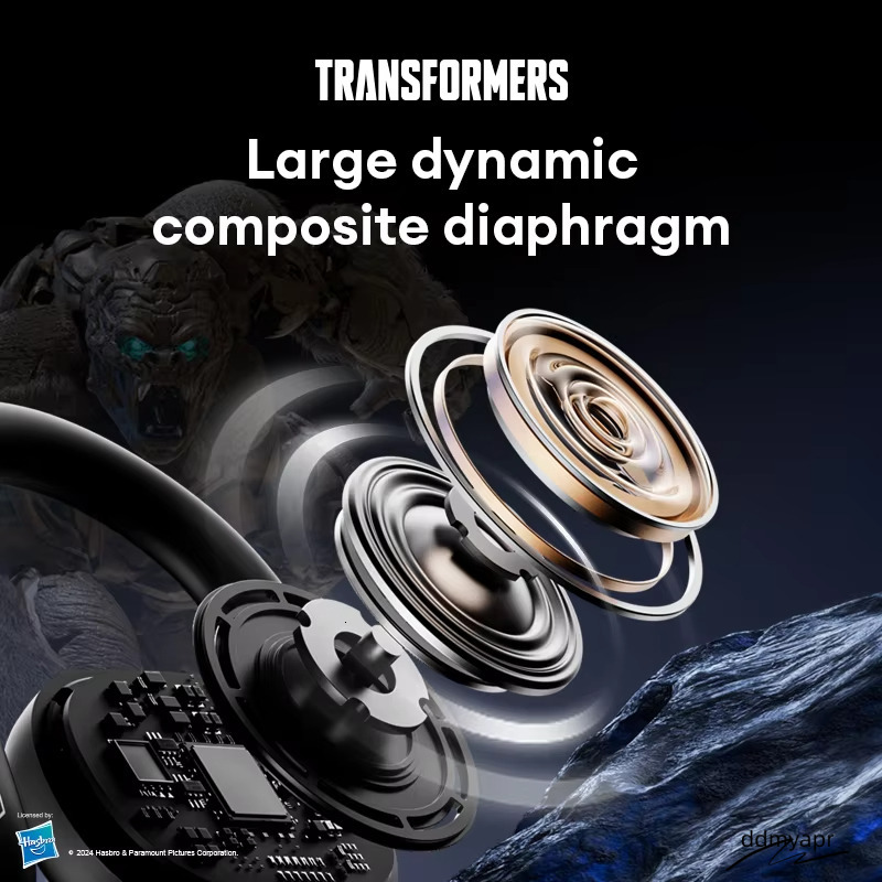 TRANSFORMERS Wireless Fashion Headphones Ear ddmyaug Hook Earphones HIFI Stereo Sound Sport Music Earbuds Long Endurance Gifts Tf-T18 ddmyaug ddmyaug