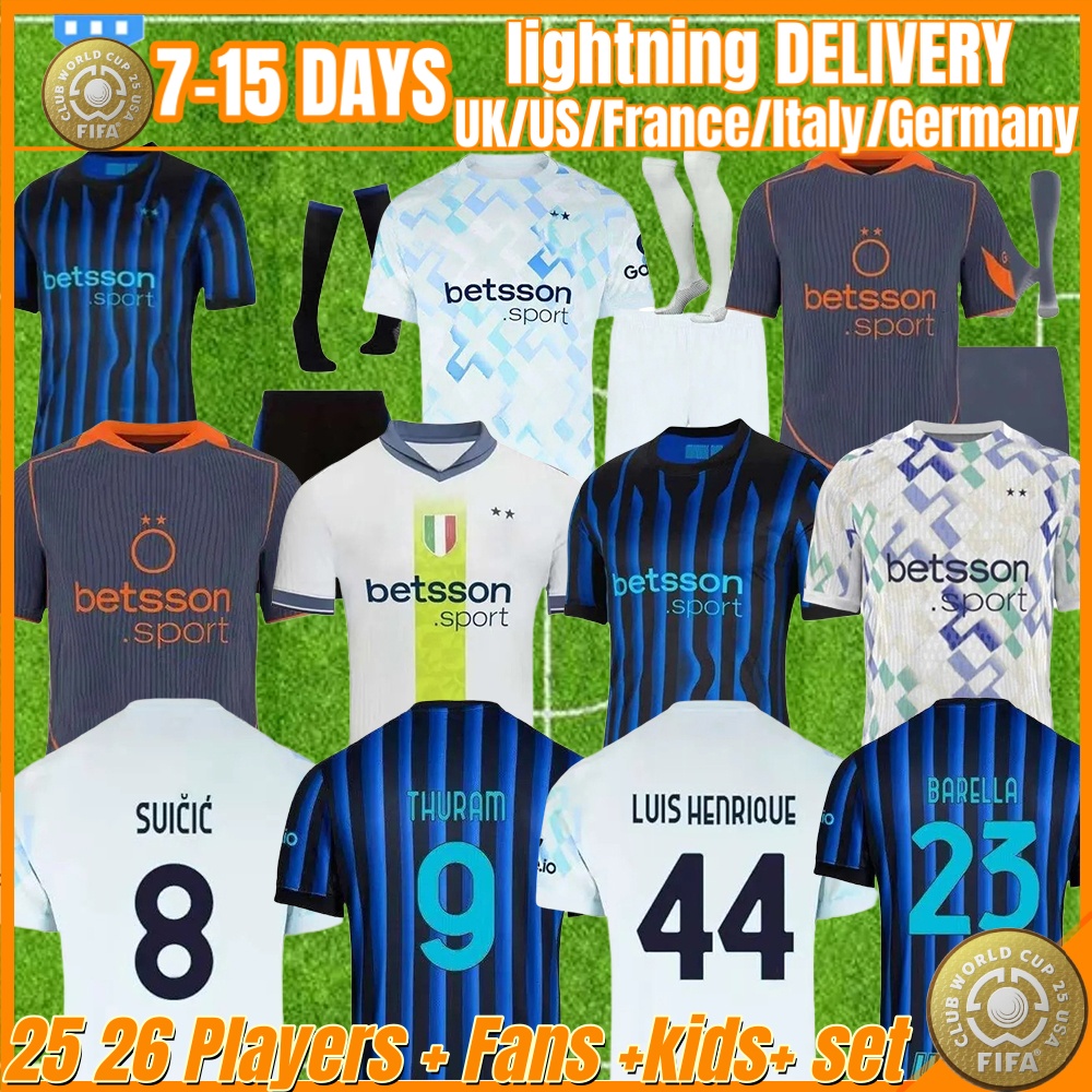 2025 26 BASTONI DIMARCO Soccer Jersey CALHANOGLU BARELLA INTERS THURAM PAVARD LAUTARO ANNIVERSARY FRATTESI Special Football Shirt Men Kit Kids