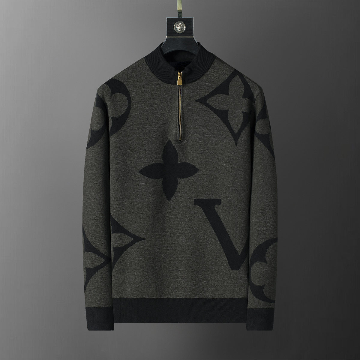 Designer Mens Knitted Sweater Jacquard Letter Pattern Vintage Hip Hop Casual Sports Long Sleeve Sweater Men