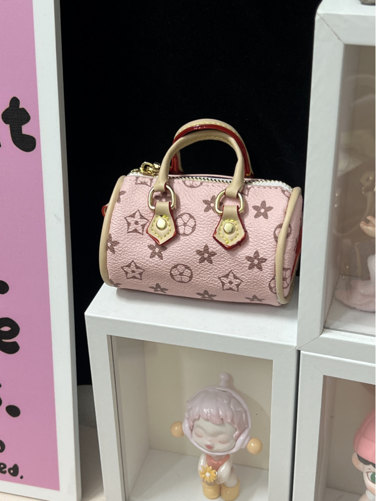 Mini Old Flower Pillow Coin Purse Earphone Keychain Live Streaming Same Style Pendant Car Key Bag