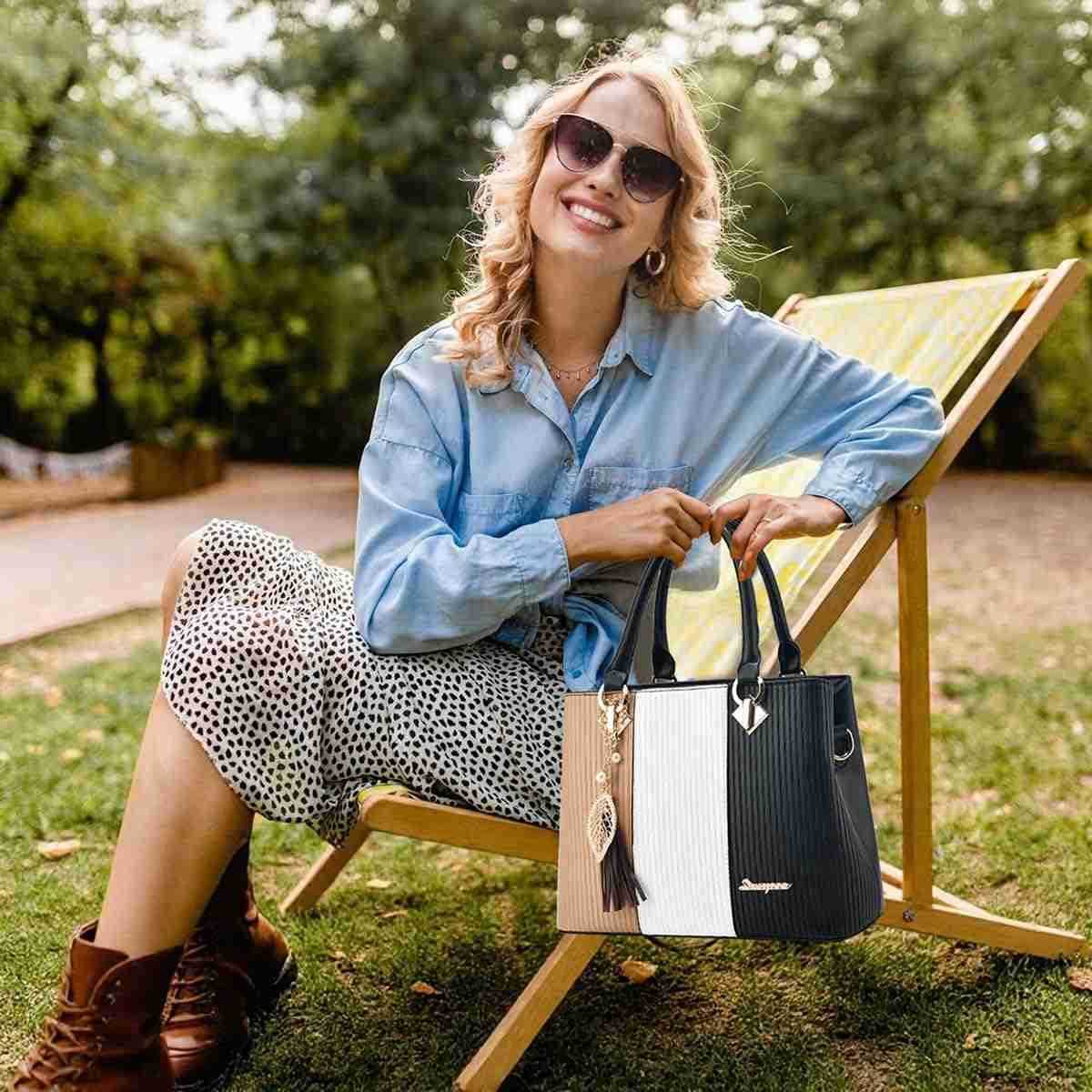 Purses and Handbags for Women Leather Tote Shoulder Bag Medium Satchel Purse Top Handle Bags for LadiesW250903