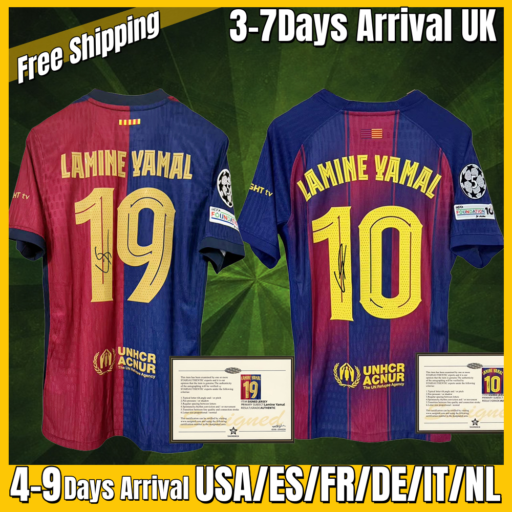 xxxl 4xl 2024 2025 2026 Signature soccer jerseys Plyaer Fans Yamal's signature football jersey lamine yamal With ALL Patch maglia da calcio Sports Jerseys S-4XL
