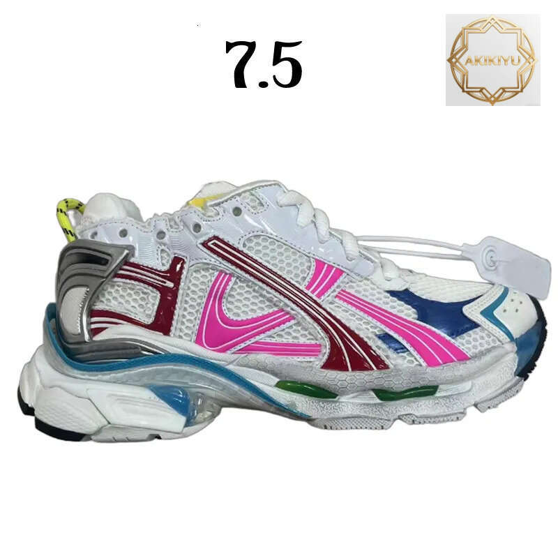 AKIKIYU Designer Casual Shoes Runner 7.0 7.5 Track 3.0 Men Women Paris Triple White Black Pink Grey Beige Sneakers Gomma Leather Nylon Printed Platfor