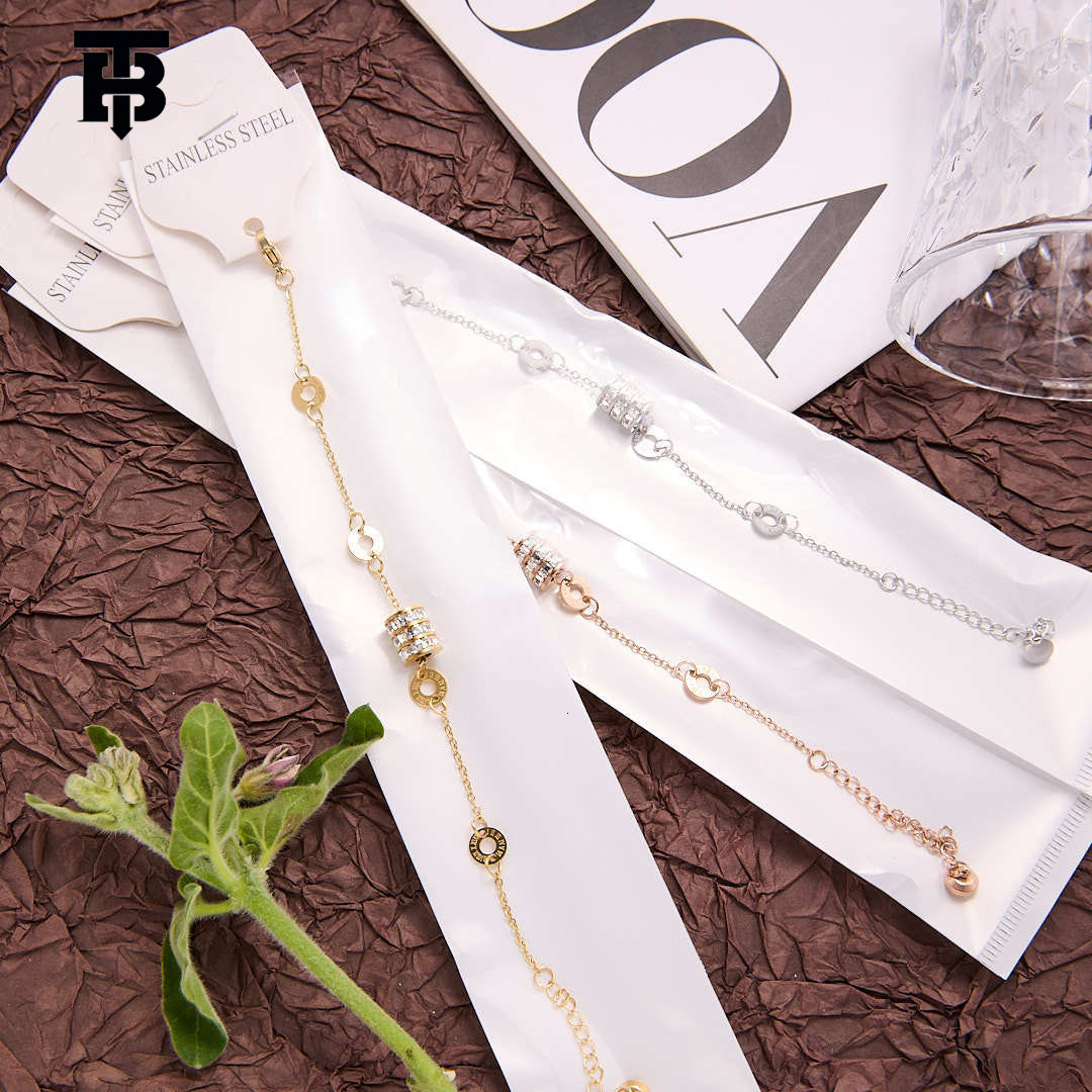 TB BHULAMTE Designer Women's All-diamond Small Waist Titanium Steel Bracelet Is A Niche Light Luxury 18k Non-fading High-end For Women