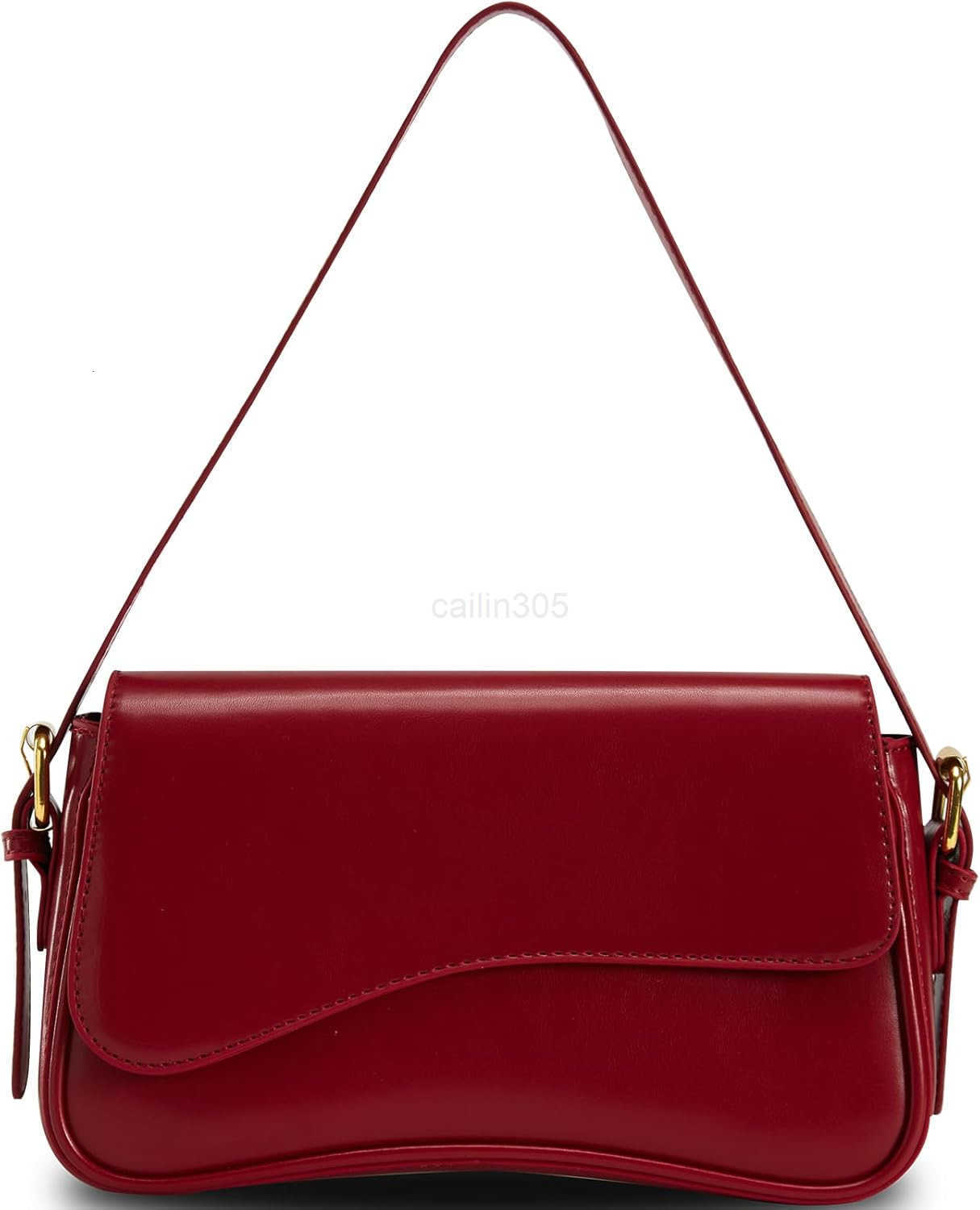 Shoulder Bag for Women Trendy Purse PU Leather Hobo Handbags Clutch Saddle Bag with 2 Removable Stra M250903