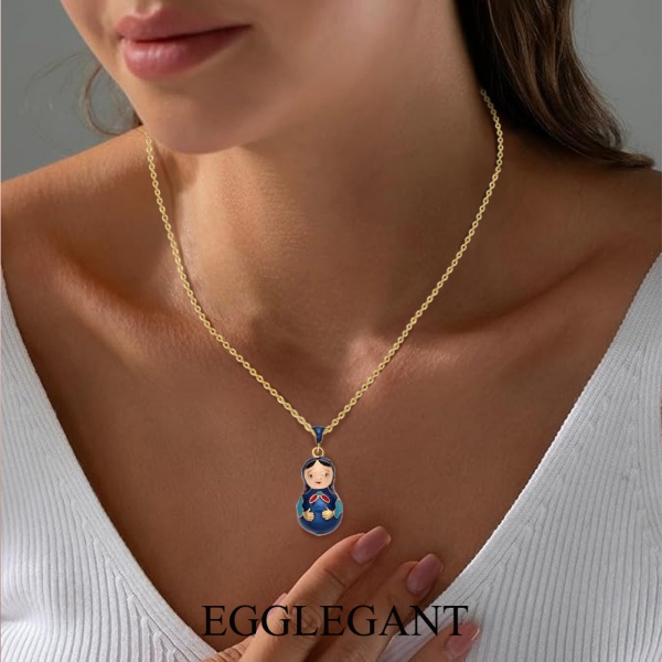 Necklace & pendant Cute doll with Easter elements Christmas adaptation pendant EL22-6