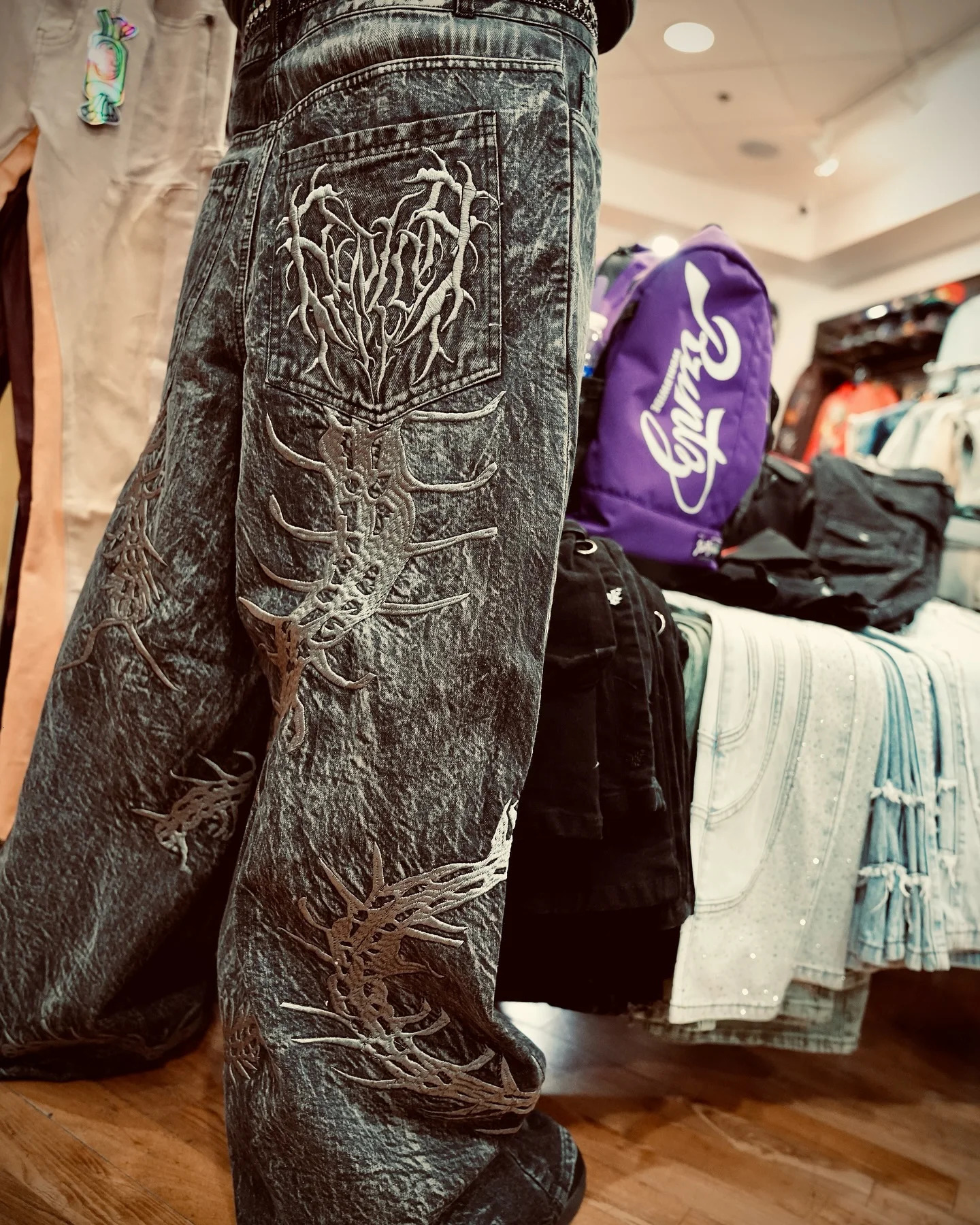 American Y2K 2025 Baggy Wide Leg Black Jeans Overszied Men Street Casual Joker Denim Pants Couple Vintage Streetwear 250823Z