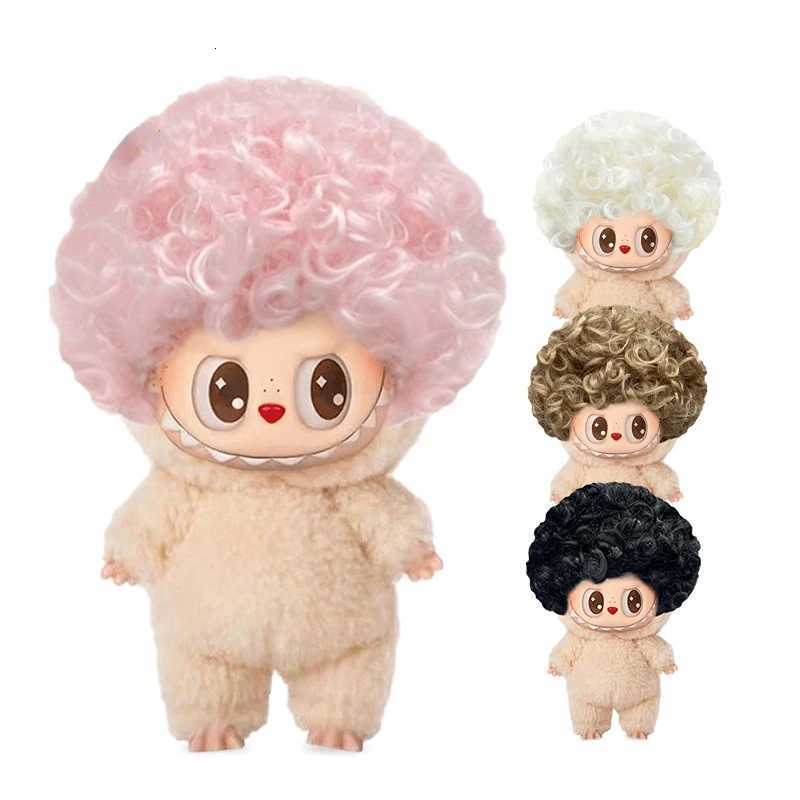 17cm Labubu Vinyl Doll Wig for Gen13 Cute EarLength Bob Hair Short Bobcut Headwear for Labubu Doll Charms Labubu AccessoriesXJ250903