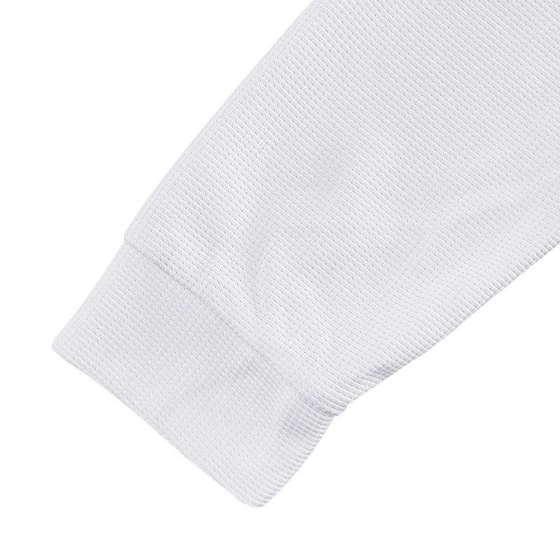 Men's Henley Shirt Long Sleeve Waffle Knit Top American Casual Button Up Quick Dry Shirt Raglan Sleeve Spring Fall Thin Undershirt European size: