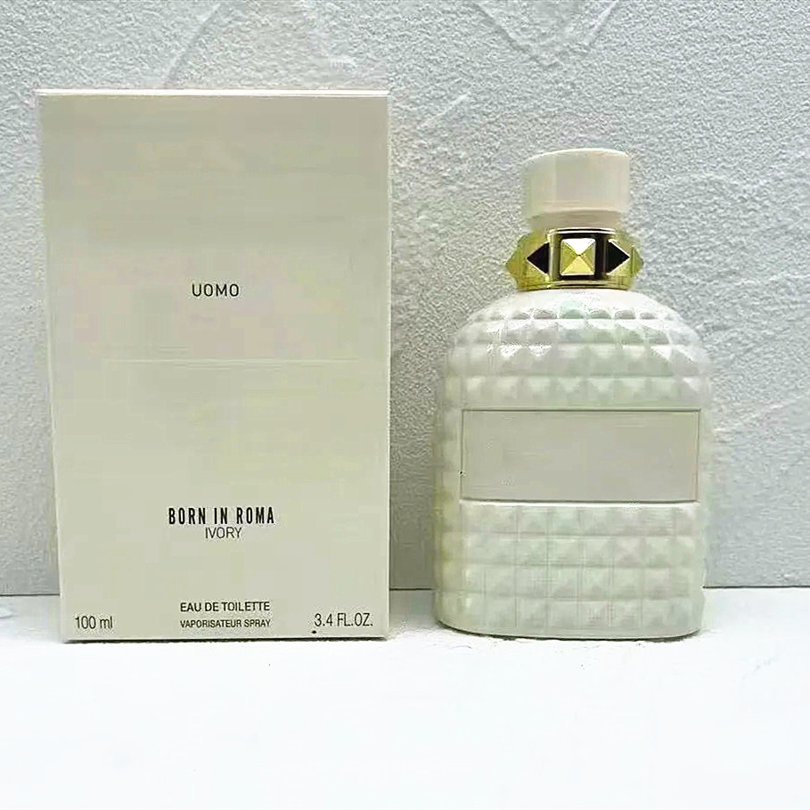 Designer Born in Roma Ivory 100ml for Men Women Eau de Toilette Vaporisateur Spray Man perfume Woman Fragarance Floral Spray EDP Charming Intense Smell Fast Ship