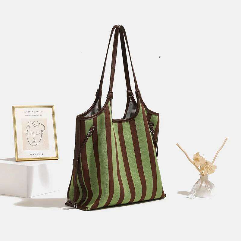 SEMALAYA Trend Niche Fashion Canvas Women 2025 New Underarm With Large Capacity Commuter Tote Bag