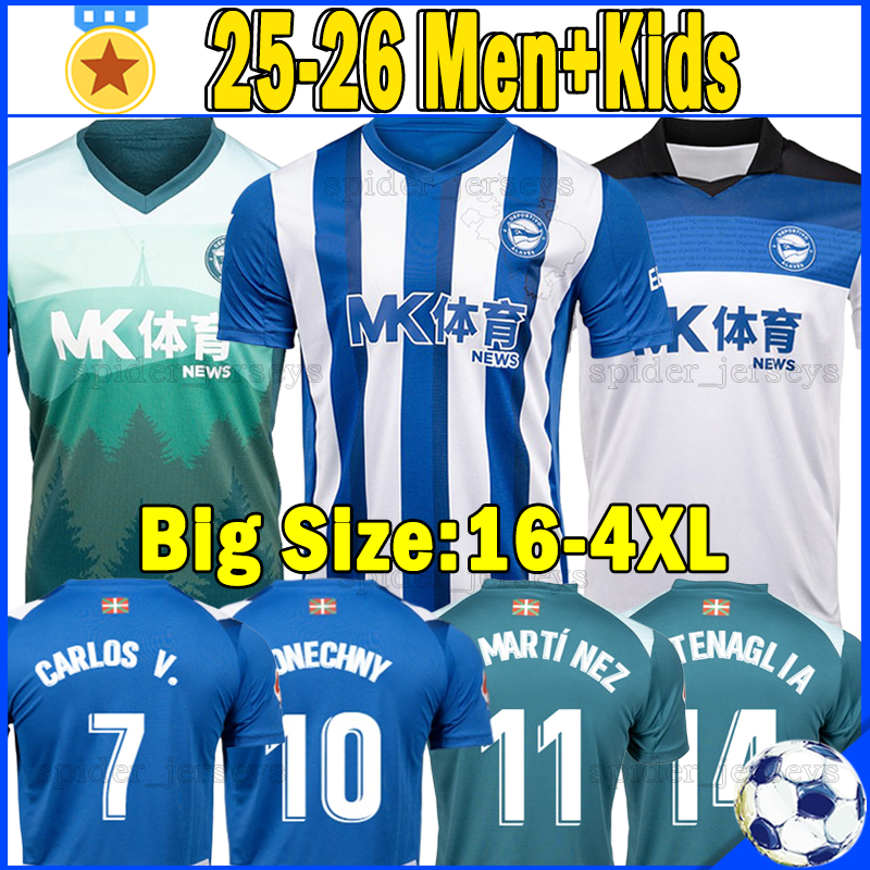 XXXL 4XL 25 26 Deportivo Alaves soccer jerseys CARLOS V. camisetas de futbol 2025 2026 CONECHNY T. MARTIINEZ VILLALIBRE PROTESONI M. DIARRA football shirts Men kids kits