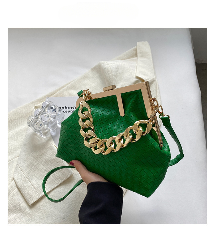 Luxury Brand Designer Bag Women's Bag Free Shipping New Fashion Pleated Metal Clip Chain Small Square Bag Versatile Shoulder Crossbody Bag Trendy