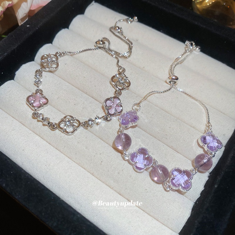 Adjustable Diamond Set Floral Pattern Elegance Bracelet for Women