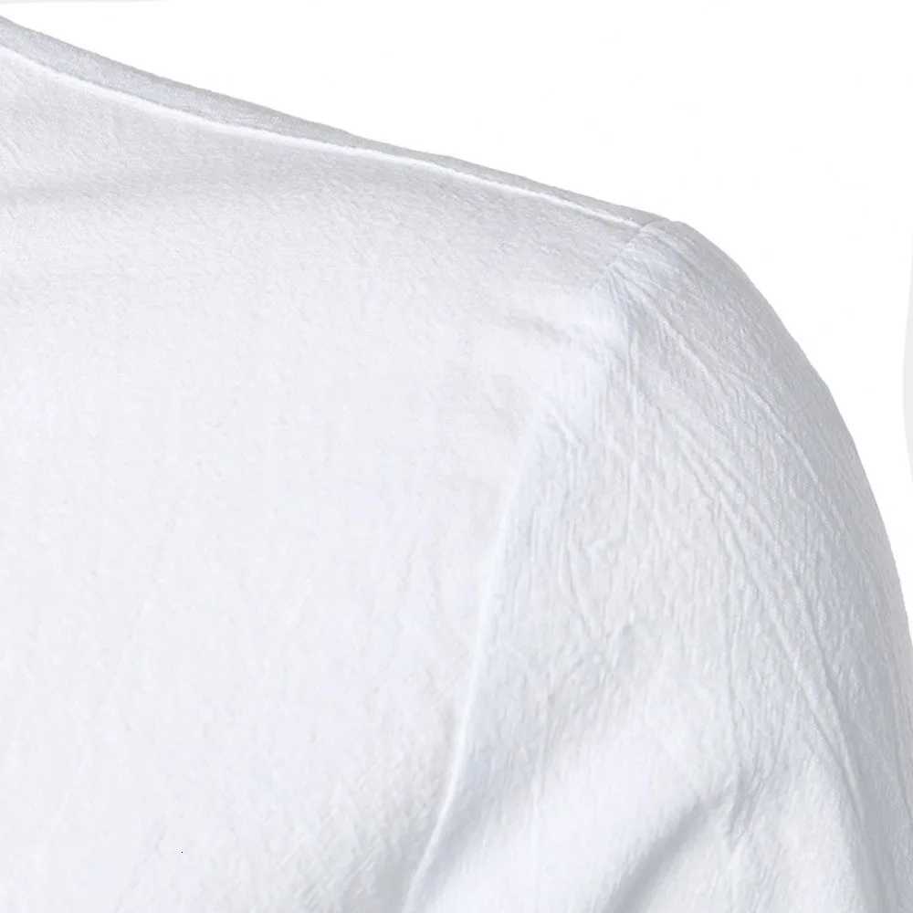 Cotton Linen Shirt for Men Slim Fit Tops Long Sleeve Bussiness Shirt Spring Autumn Casual Formal Mens Shirts X250903