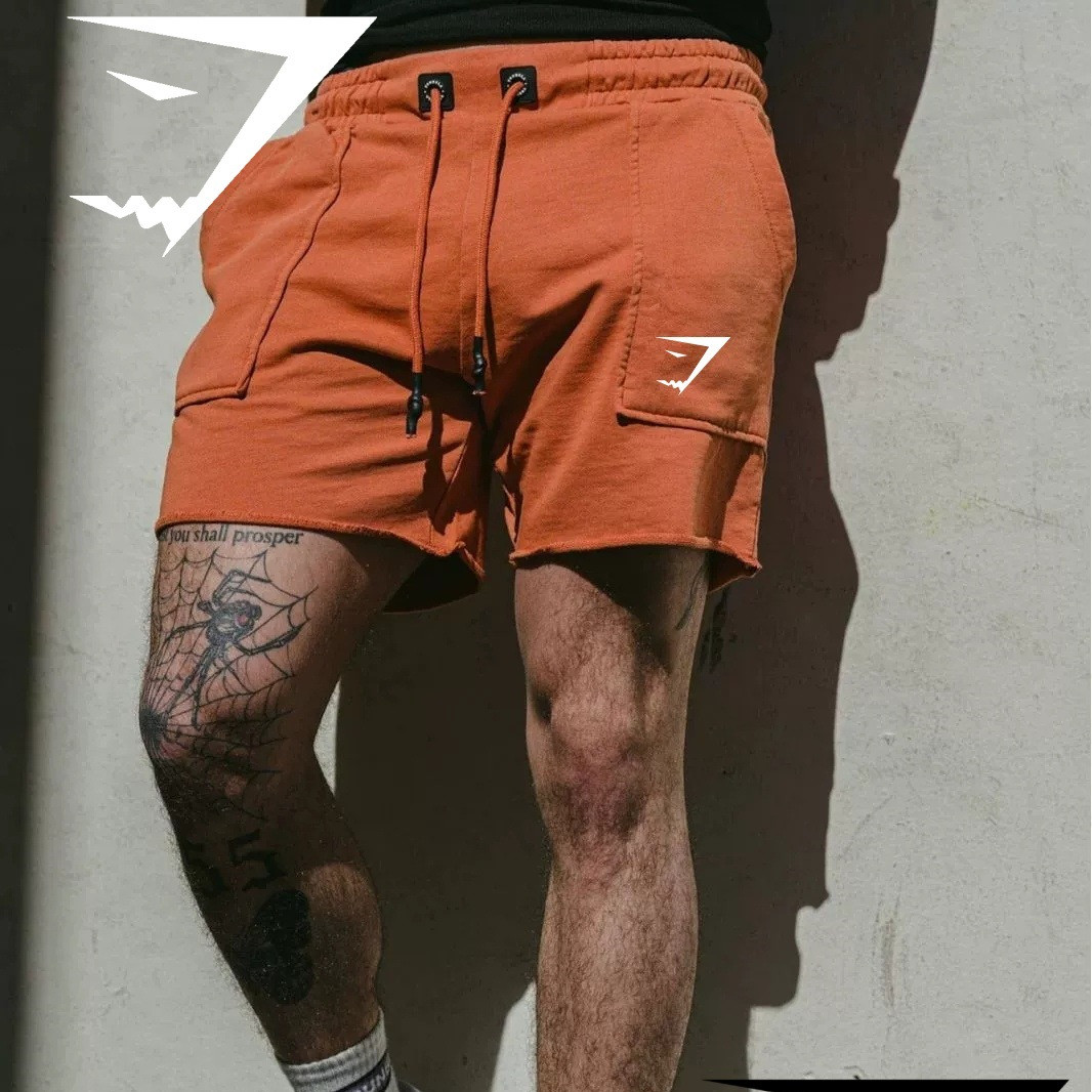 Mens Shorts Running Pants Sport Loose Short Sportswear Gym Exercise Adult Fitness Wear Elastic Breathable Drawstring Cotton