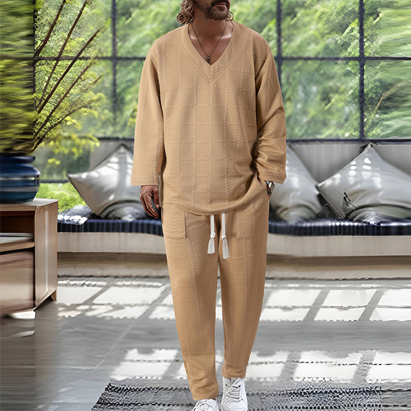 Men Tracksuit Casual Joggers Trendy Long Sleeve Sportswear Pullover And Pants 2 Piece Sets Hip Hop Suit Casual Top Perfect For Streetwear Daily Outfit