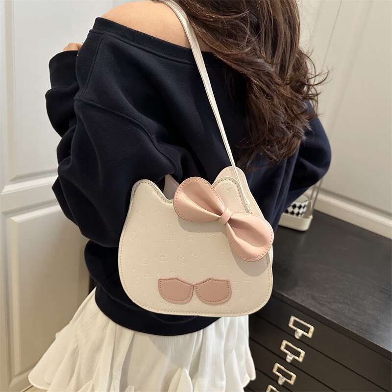 DHpet_wholesale Korean Style Bucket Bag - Large Capacity Crossbody Purse with Bow Detail, Fashion Shoulder Bag for Women, Cute Daily Use Bag