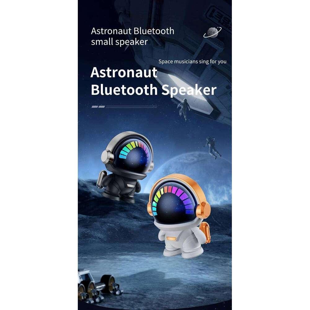 New wireless astronaut TWS couplet cute desktop space robot subwoofer Bluetooth speaker outdoor gift
