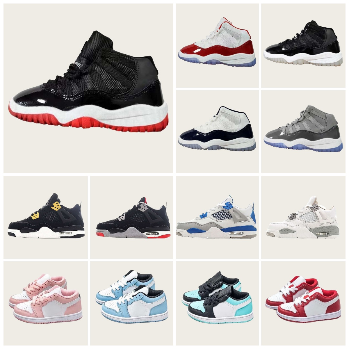 Kids Shoes Designer Baby Shoes Toddler Girls Trainers Basketball Baby Childrens SneakersBlue Brown Black Breathable Pink Red Sneakers Childrens Trainer