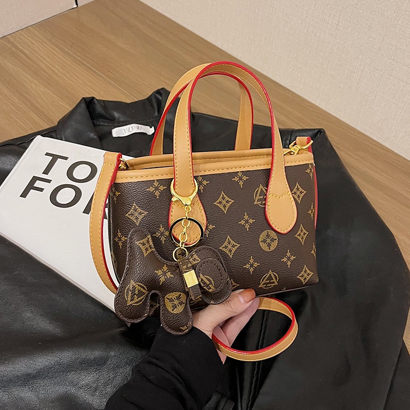 Cross-border small bag women's bag 2025 new style temperament fashion old flower vegetable basket hand-held versatile shoulder bag messenger bag