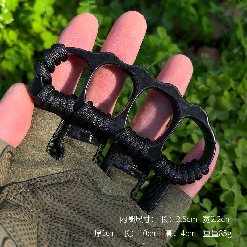 Brass Knuckles Four Finger Gloves Self-defense Supplies