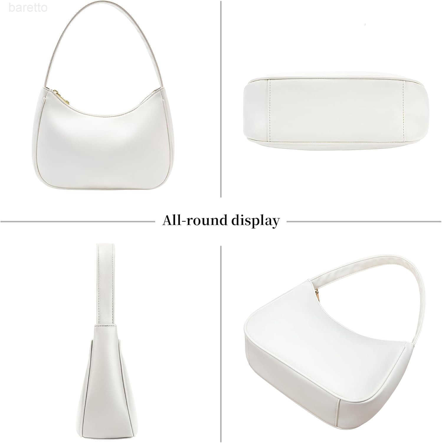 Womens Shoulder Bags Small Hobo Tote Elegant Clutch Purse with Zipper Closure M250903